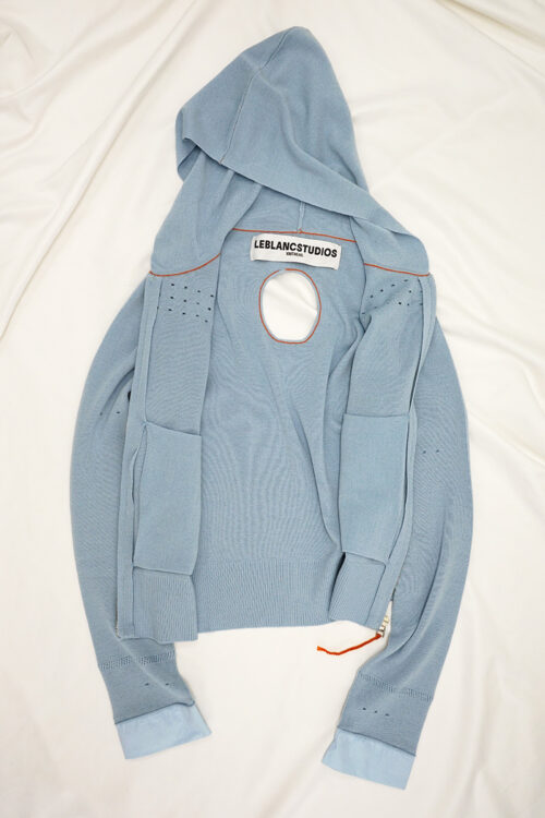 Yani's Salon Light Blue Dot Hoodie