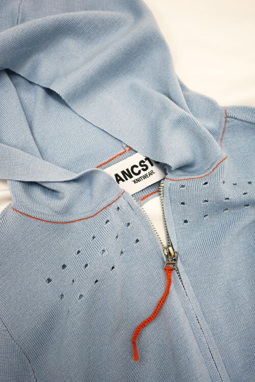Yani's Salon Light Blue Dot Hoodie