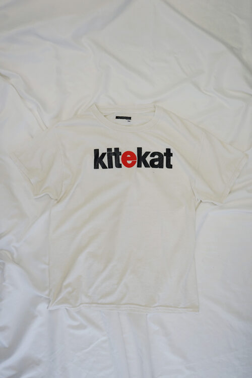WHITE KITEKAT SS TEE