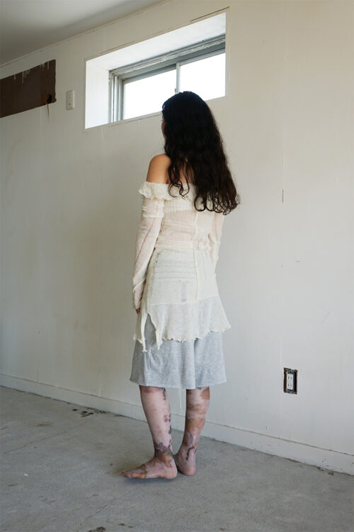 Off-the-shoulder Knit Dress