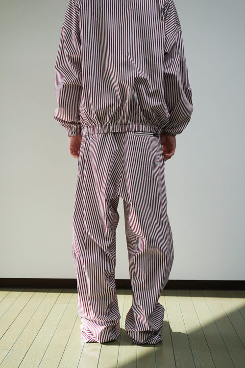 Striped Poplin Trousers