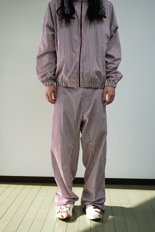 Striped Poplin Trousers