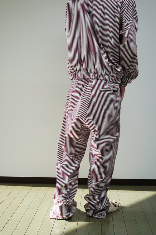Striped Poplin Trousers