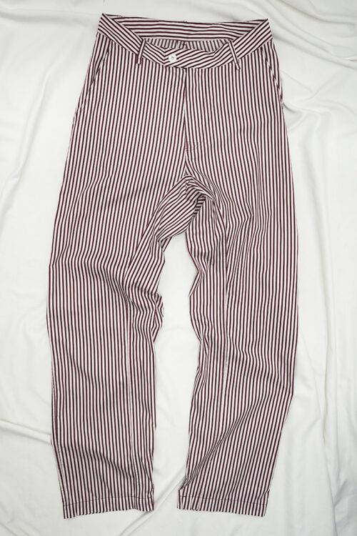 Striped Poplin Trousers