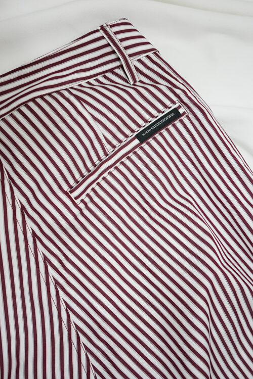 Striped Poplin Trousers