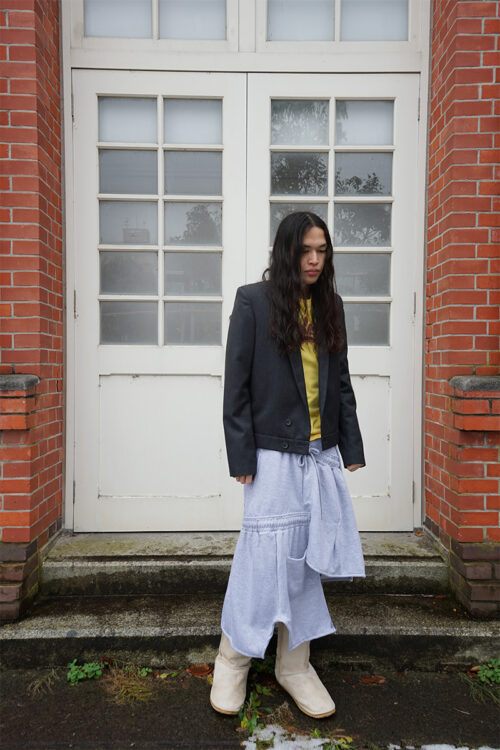 SPIRAL SWEATPANTS SKIRT