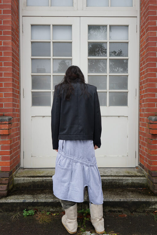 SPIRAL SWEATPANTS SKIRT