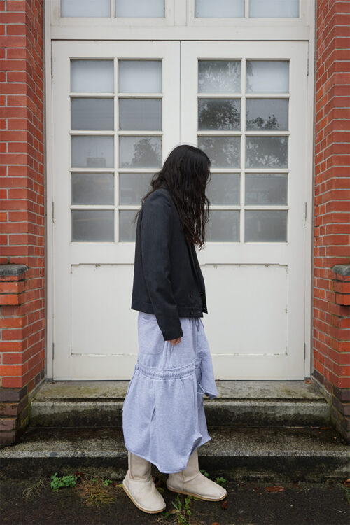 SPIRAL SWEATPANTS SKIRT