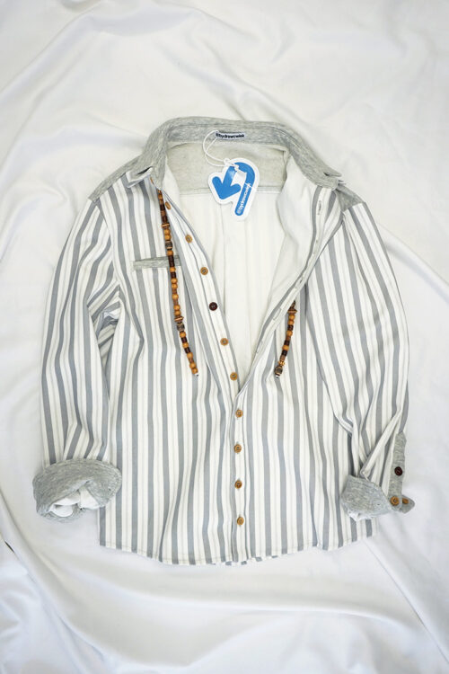Woodline Beaded Striped Shirt 