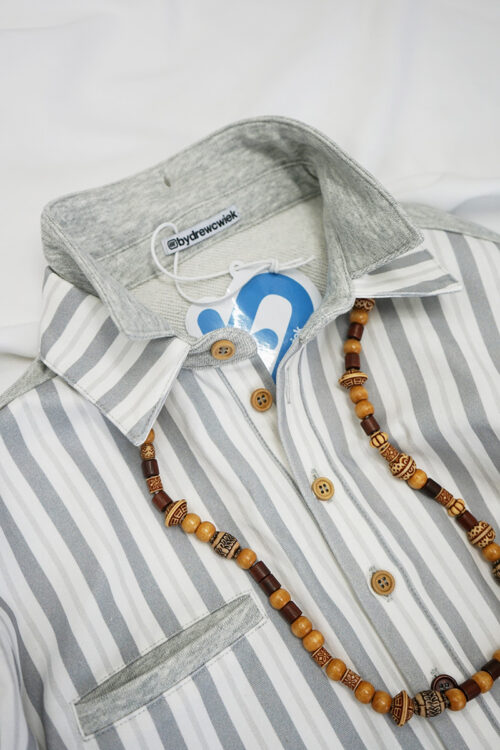 Woodline Beaded Striped Shirt 