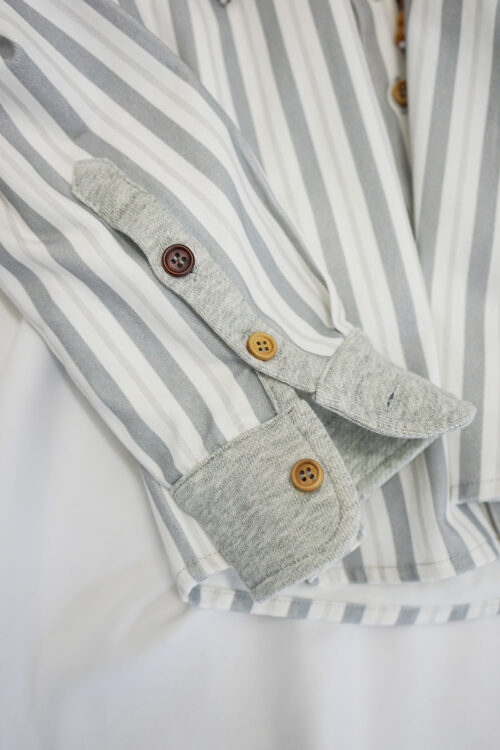 Woodline Beaded Striped Shirt 