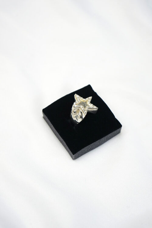 CHIPPED STAR RING