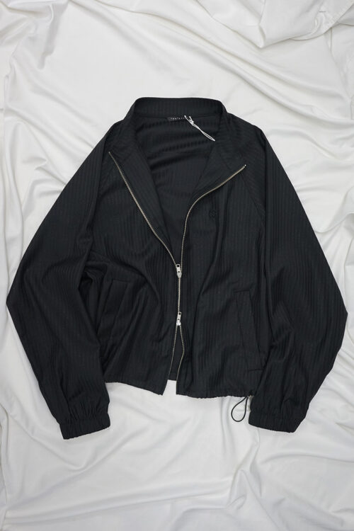 430000-zj-0126 BLACK STRIPE JACKET