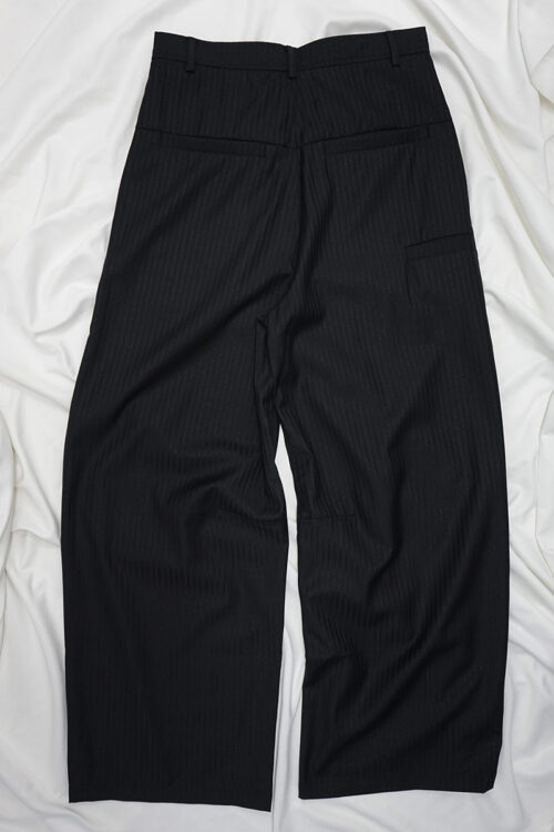 430000-wp-0126 BLACK STRIPE TROUSERS
