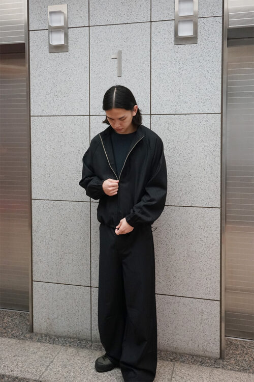 430000-zj-0126 BLACK STRIPE JACKET