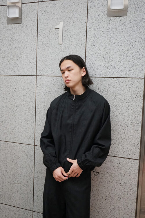 430000-zj-0126 BLACK STRIPE JACKET