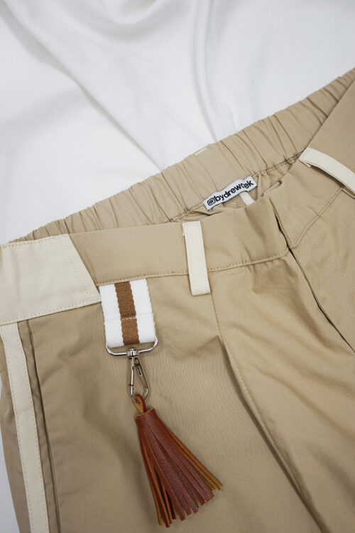 Khaki Running Capris