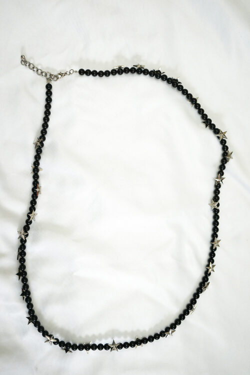 Beads and metal stars belt