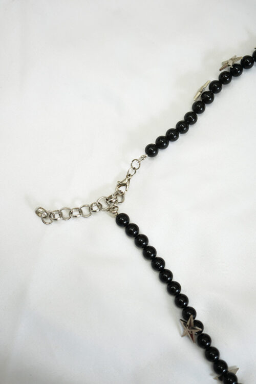 Beads and metal stars belt