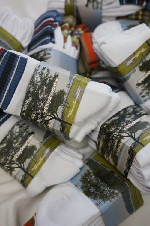 Layered Striped Hiking socks
