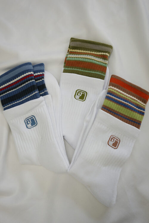 Layered Striped Hiking socks