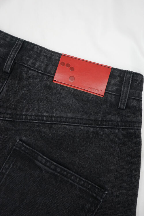 ARC PLEATED SELVEDGE DENIM BLACK