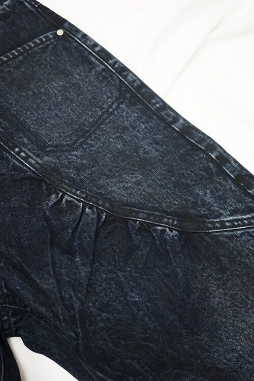 ARC PLEATED SELVEDGE DENIM DUSK BLUE