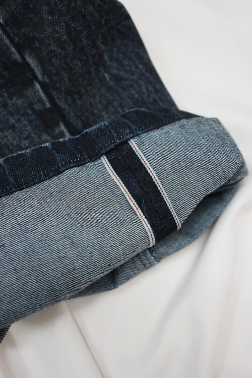 ARC PLEATED SELVEDGE DENIM DUSK BLUE