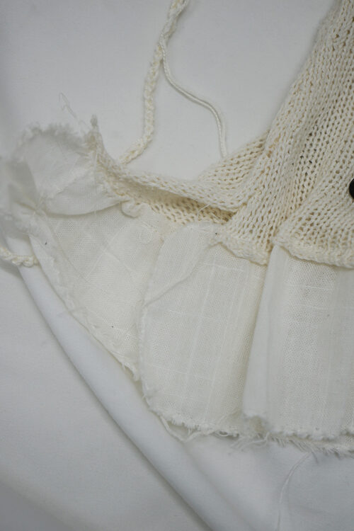 Silk dot moon skirt