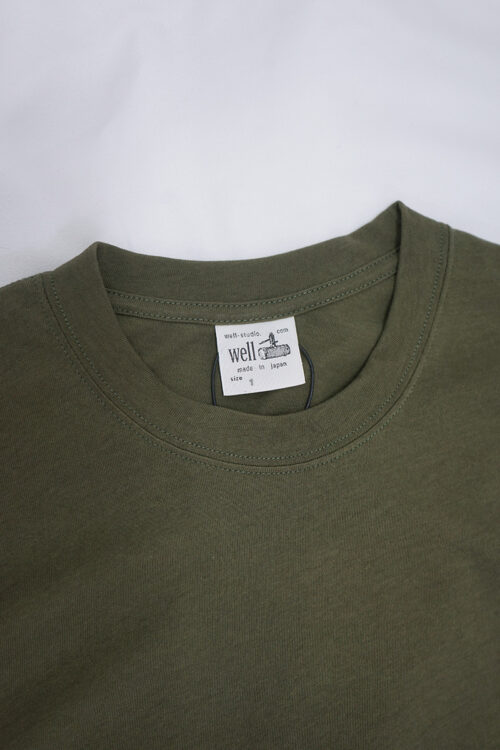 Tilted logo T-shirt Khaki