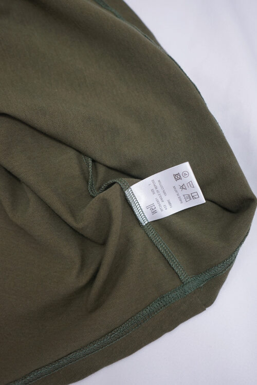 Tilted logo T-shirt Khaki