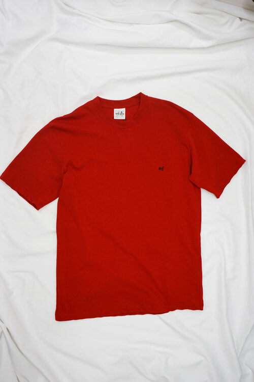 Tilted logo T-shirt Red