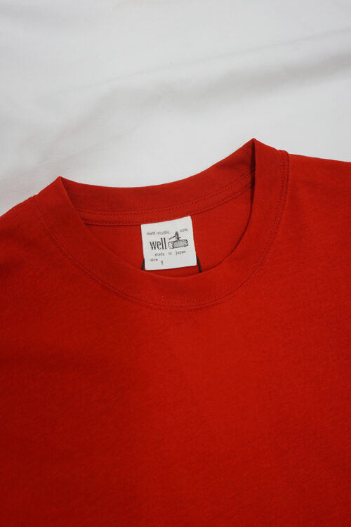 Tilted logo T-shirt Red